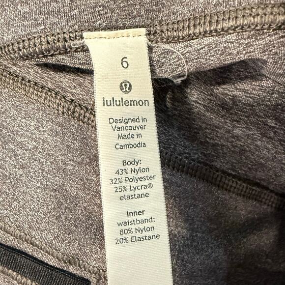 Lululemon Women's Speed Up Tight Leggings Running Gray Ankle 6 - Picture 9 of 9